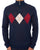 Sergio Tacchini Argyle 1/4 Zip Knit Navy Blue
