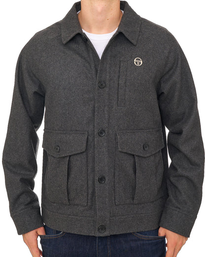 Sergio Tacchini Rico Melton Jacket Charcoal Marl