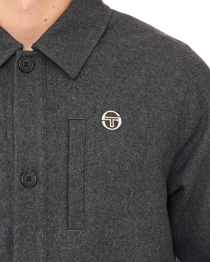 Sergio Tacchini Rico Melton Jacket Charcoal Marl