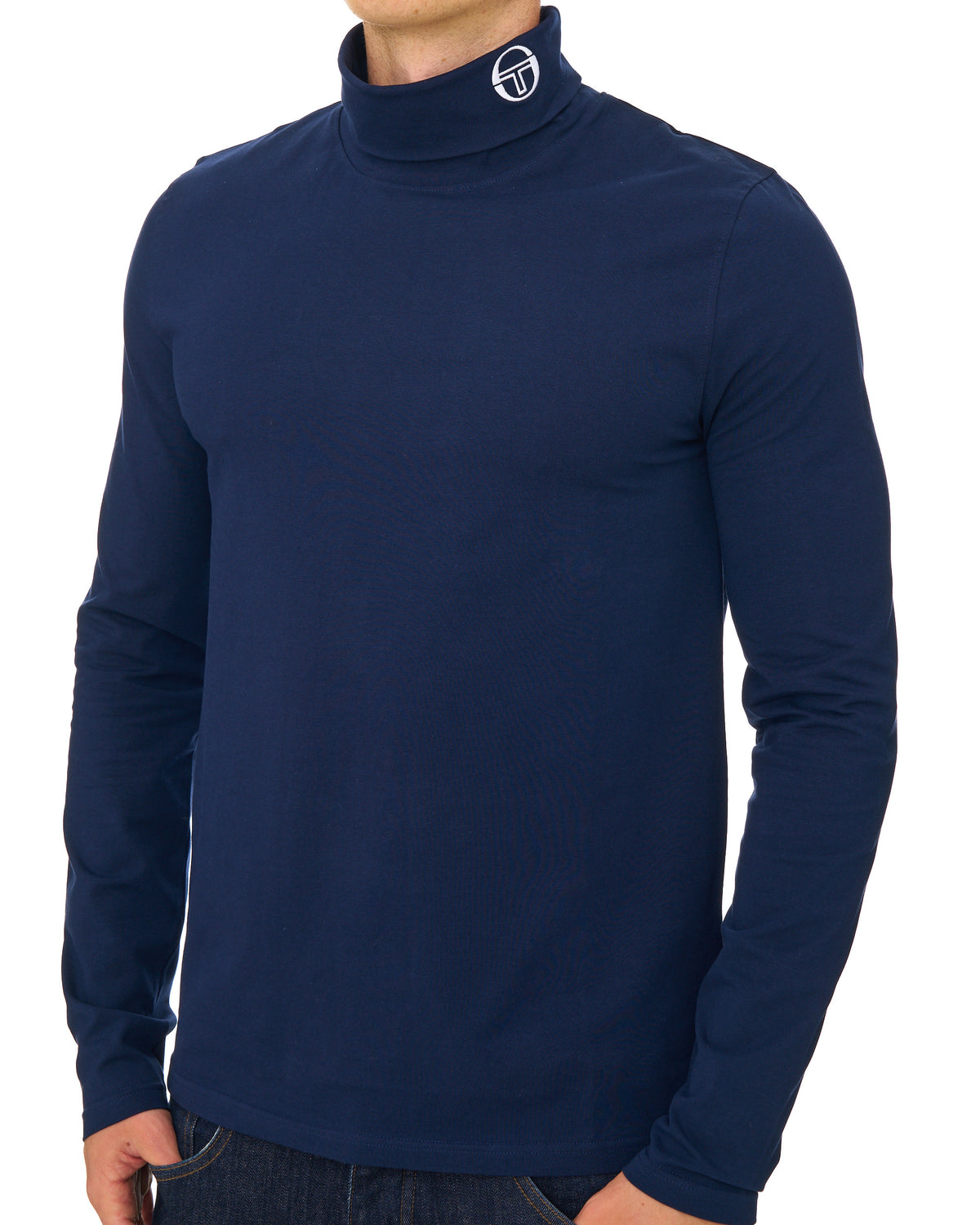 Rollkragenpullover von Sergio Tacchini, Marineblau