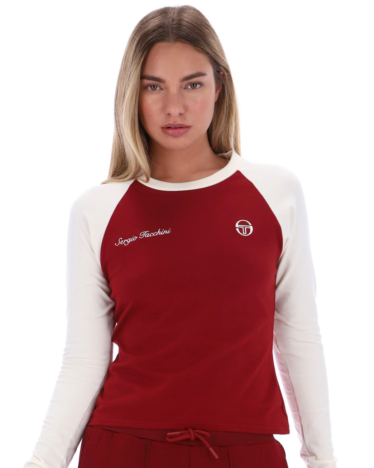 Sergio Tacchini Rosalia LS T-Shirt Gardenia/Merlot