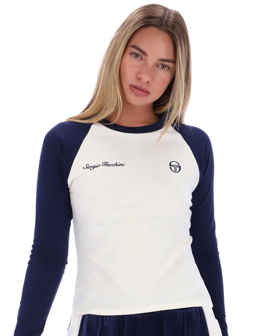 Sergio Tacchini Women Sergio Tacchini Raglan LS T-shirt Navy Gardenia