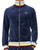 Sergio Tacchini Sartori Velour Track Top Navy Blue