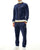Fila Vintage Nero Velour Track Top Navy
