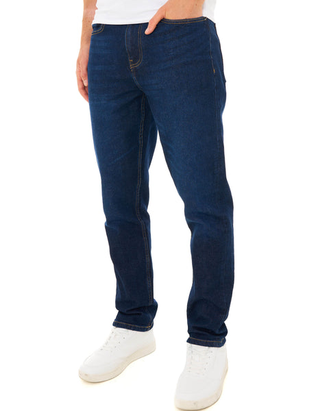 Sergio Tacchini Forza Straight Leg Jeans Indigo Wash