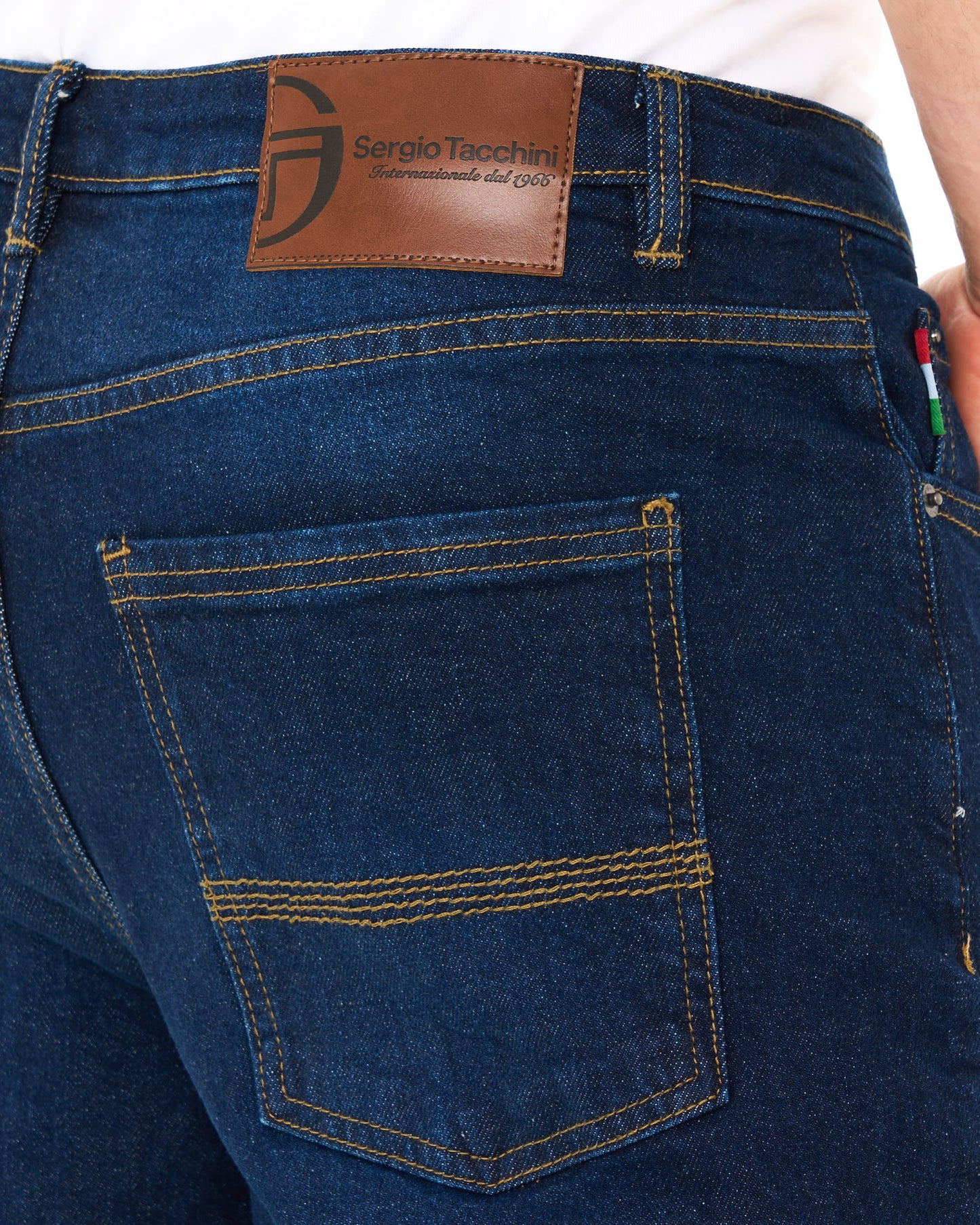 Sergio Tacchini Silvano Slimline Jeans Dark Wash