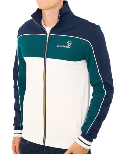 Sergio Tacchini Spiga Track Top Navy/Deep Teal/Gardenia