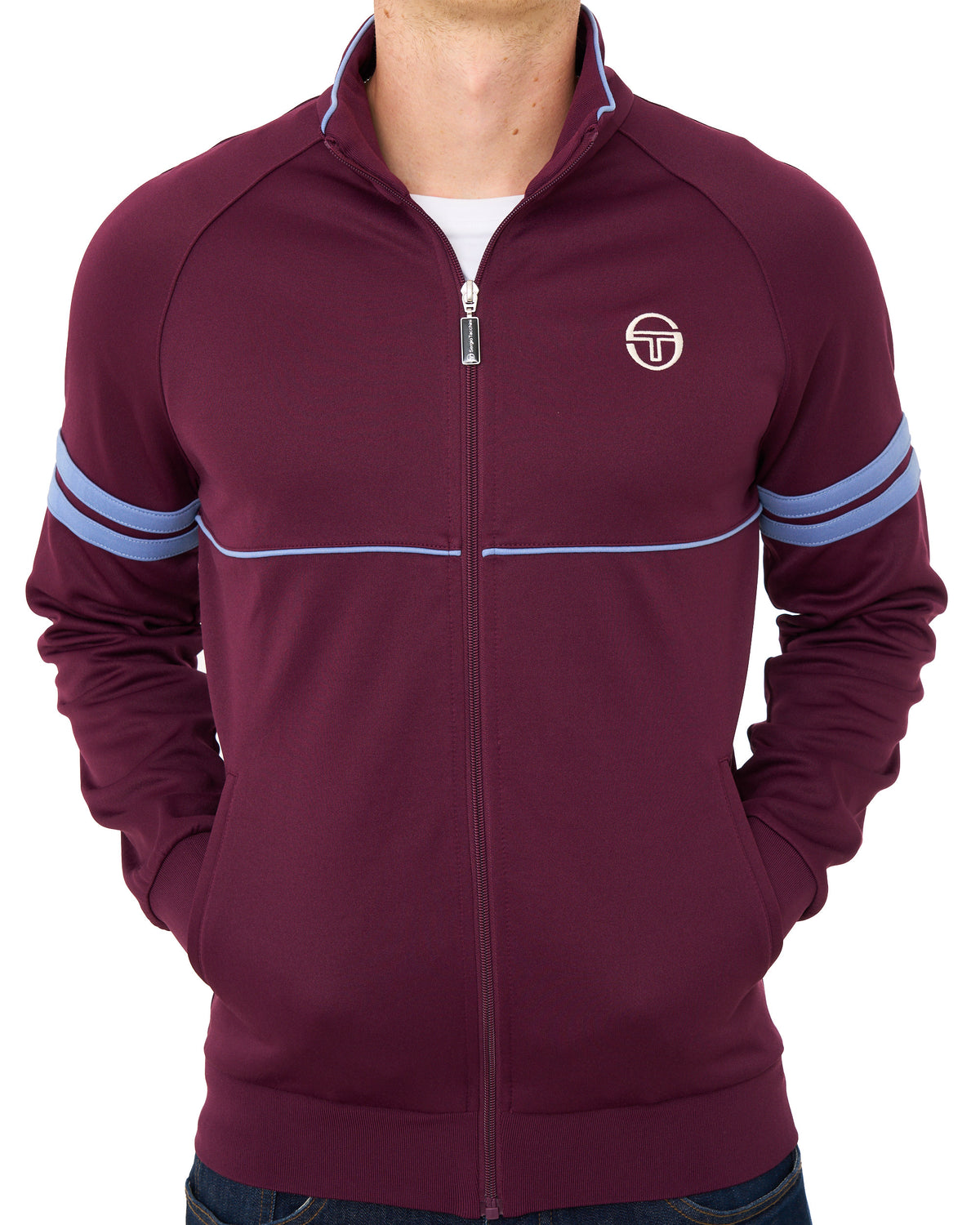 Sergio Tacchini Star Track Top Burgundy/Blue