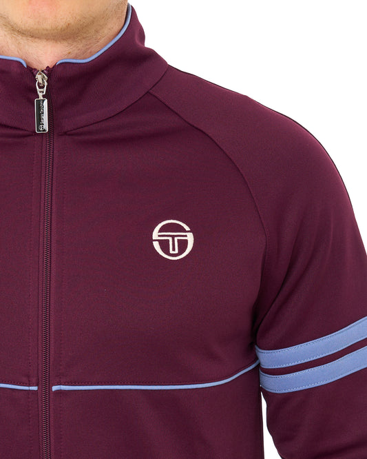 Sergio Tacchini Sergio Tacchini Star Track Top Burgundy/Blue