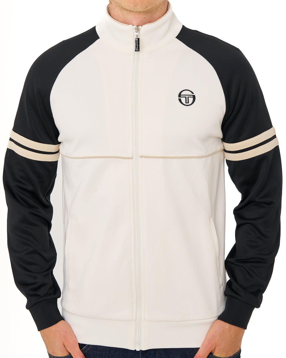 Sergio Tacchini Orion Track Top Gardenia/Black