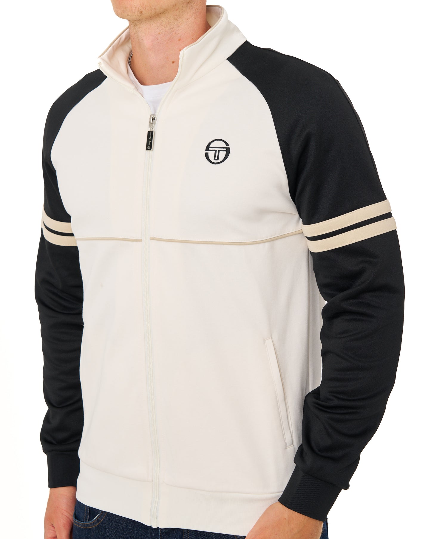 Sergio Tacchini Orion Track Top Gardenia/Black