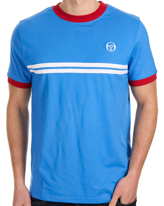 Sergio Tacchini Sergio Tacchini Supermac T-Shirt Blau/Rot