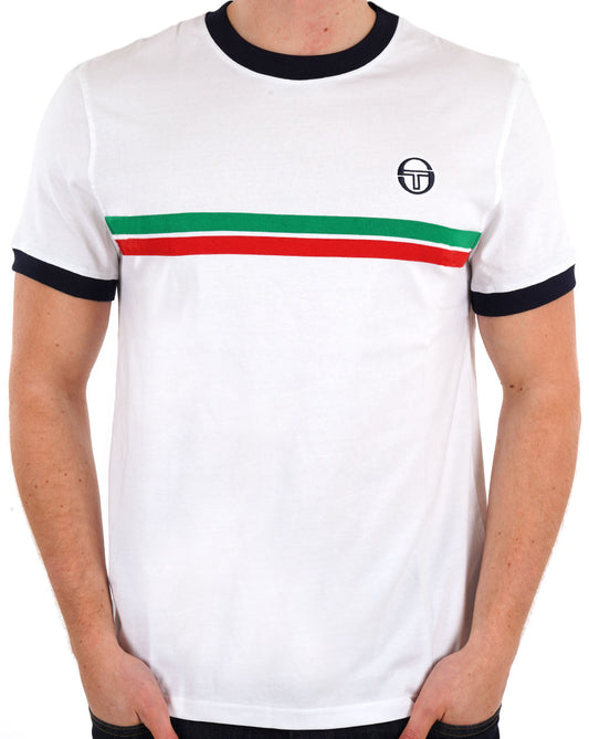 Sergio Tacchini Sergio Tacchini Supermac T-Shirt Weiß/Italien