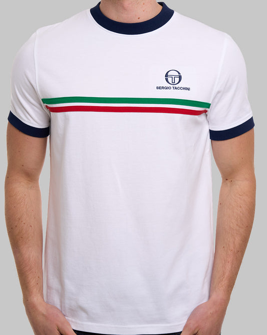 Sergio Tacchini Sergio Tacchini Supermac T-Shirt Weiß/Italien