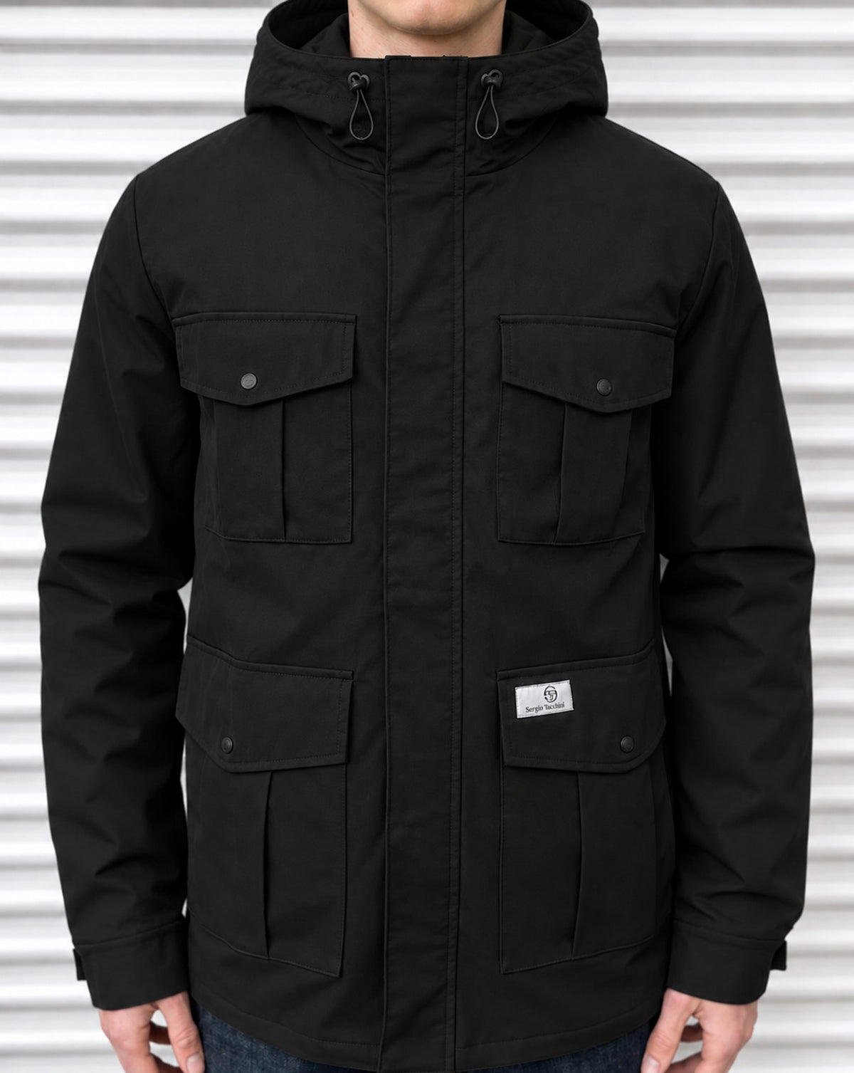 Sergio Tacchini 4 Pocket Jacket Black