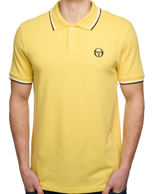 Sergio Tacchini Sergio Tacchini Poloshirt mit Farbverlauf Zitrone/Weiß/Marineblau