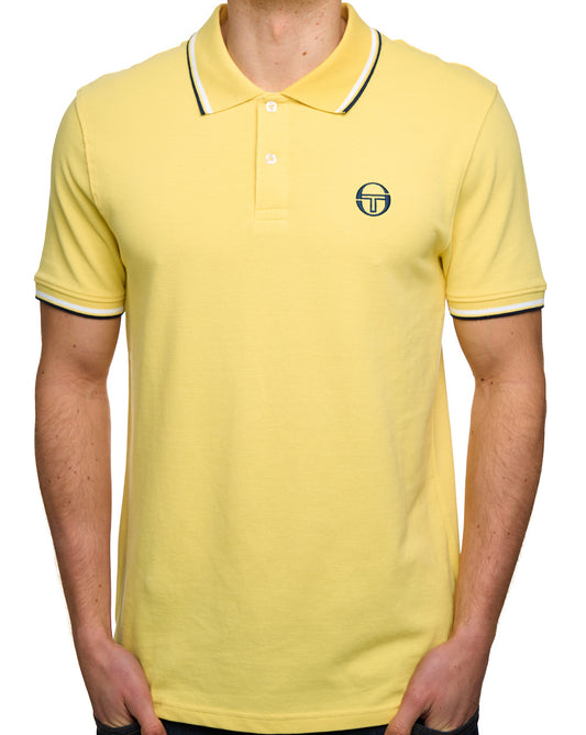 Sergio Tacchini Sergio Tacchini Poloshirt mit Farbverlauf Zitrone/Weiß/Marineblau