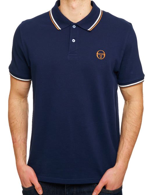 Sergio Tacchini Sergio Tacchini Poloshirt mit Streifen in Marineblau