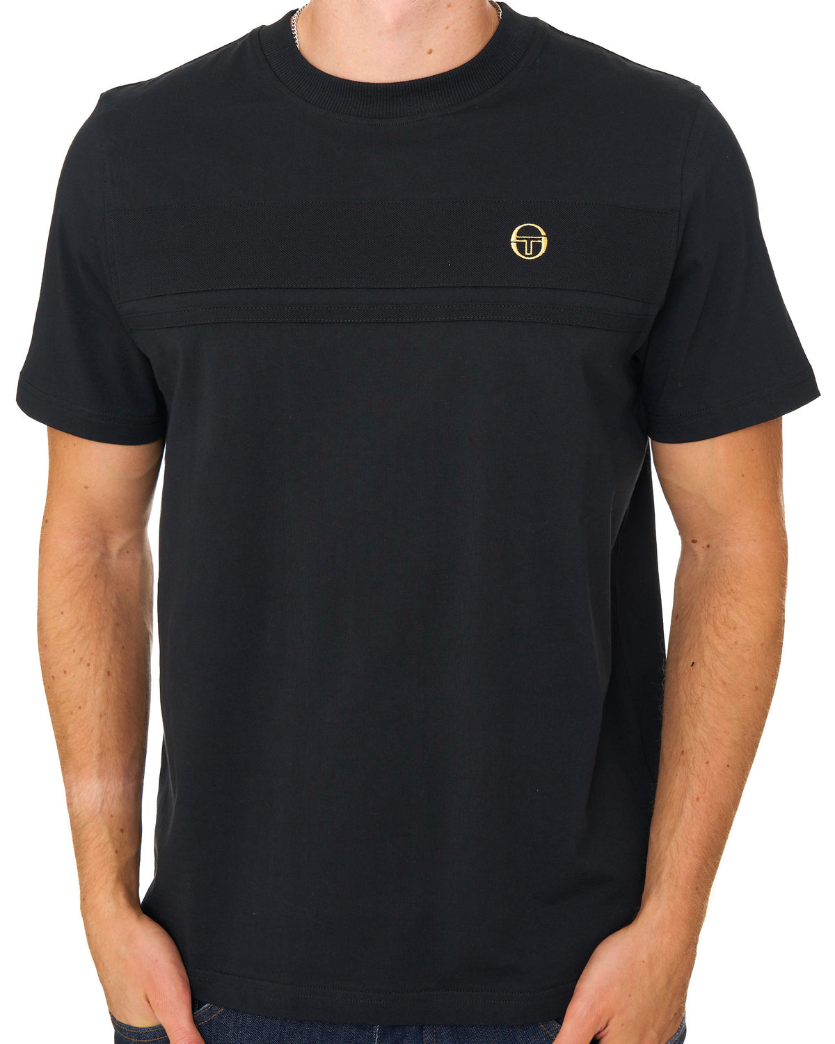 Sergio Tacchini Tonal Masters T Shirt Black