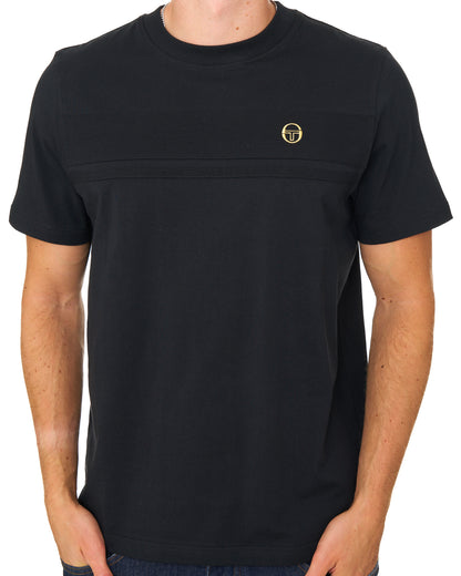 Sergio Tacchini Tonal Masters T Shirt Black