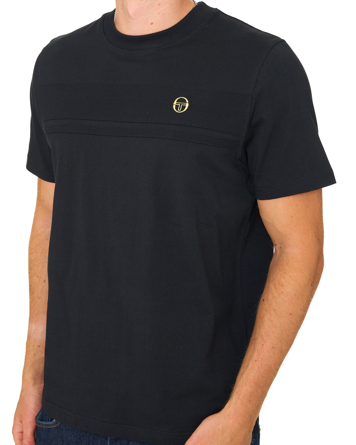 Sergio Tacchini Tonal Masters T Shirt Black