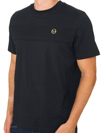 Sergio Tacchini Tonal Masters T Shirt Black