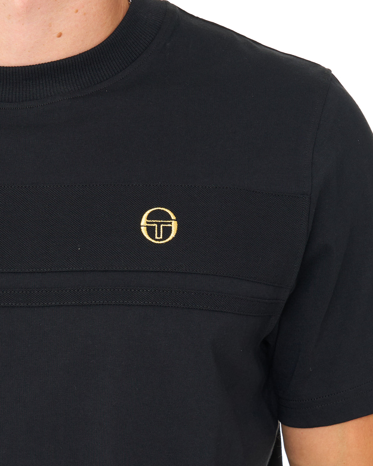 Sergio Tacchini Tonal Masters T Shirt Black