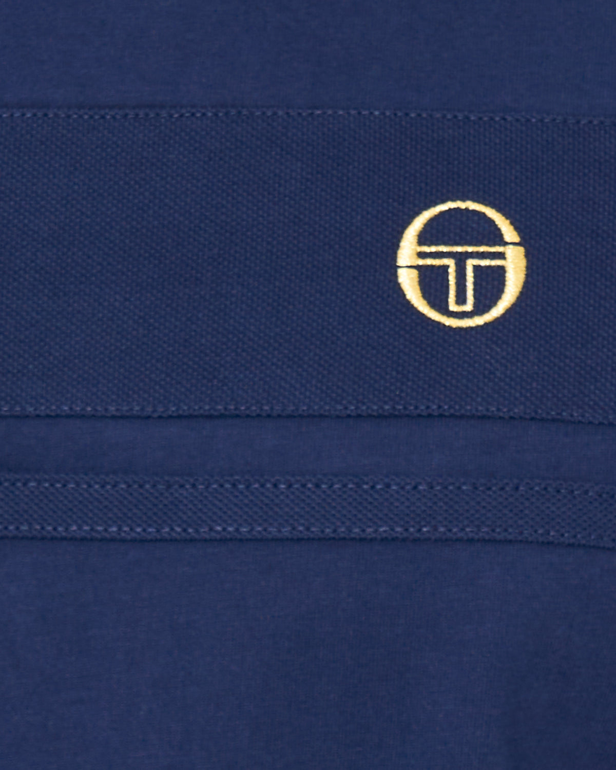Sergio Tacchini Moda Milano Tonal Masters T Shirt Navy Blue