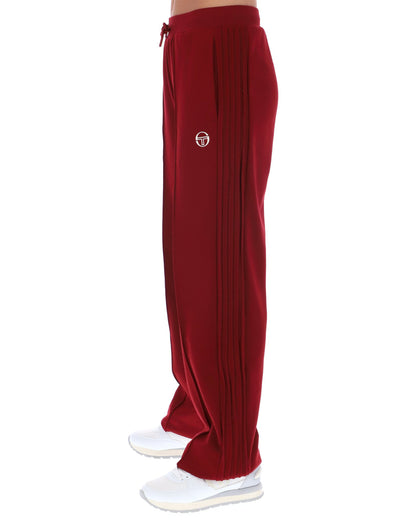 Sergio Tacchini Tosca Wide Leg Track Pant Merlot/Gardenia