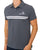 Sergio Tacchini Twin Stripe Polo Shirt Dark Grey/White