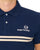 Sergio Tacchini Twin Stripe Polo Shirt Navy Blue/Light Sand