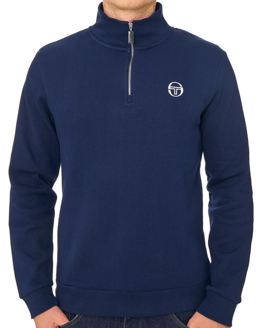 Sergio Tacchini Sergio Tacchini Vido 1/4 Zip Sweat Navy Blue