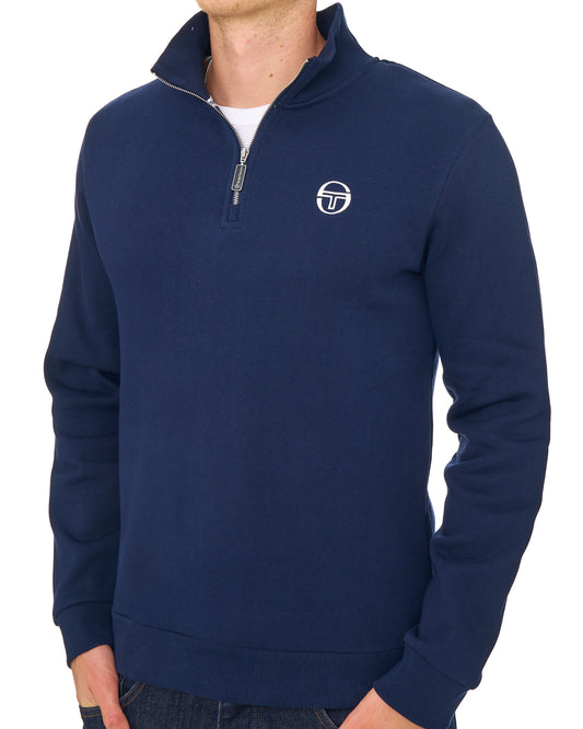 Sergio Tacchini Sergio Tacchini Vido 1/4 Zip Sweat Navy Blue