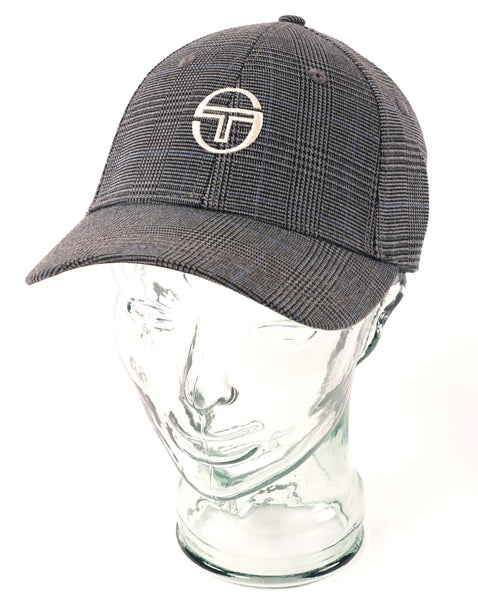 Sergio Tacchini Wessler Check Cap Charcoal Grey/Black