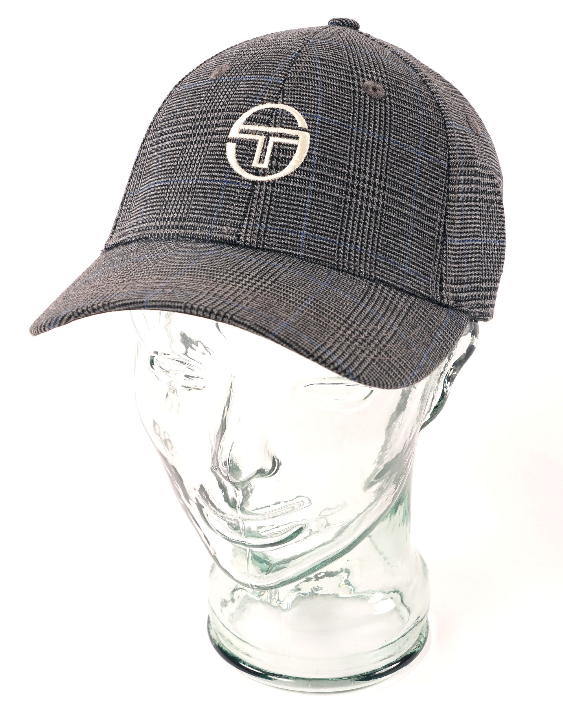 Sergio Tacchini Wessler Check Cap Charcoal Grey/Black
