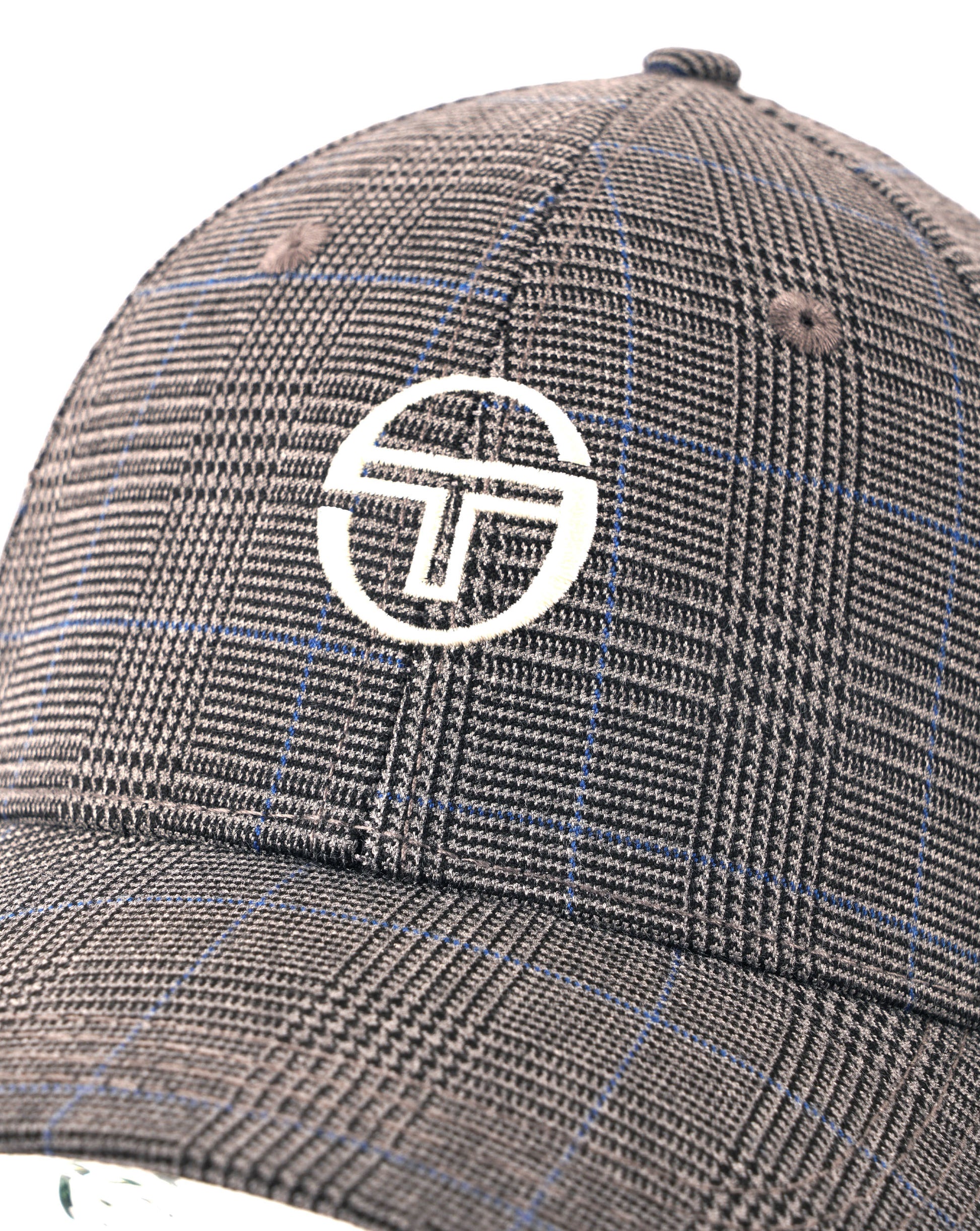 Sergio Tacchini Wessler Check Cap Charcoal Grey/Black
