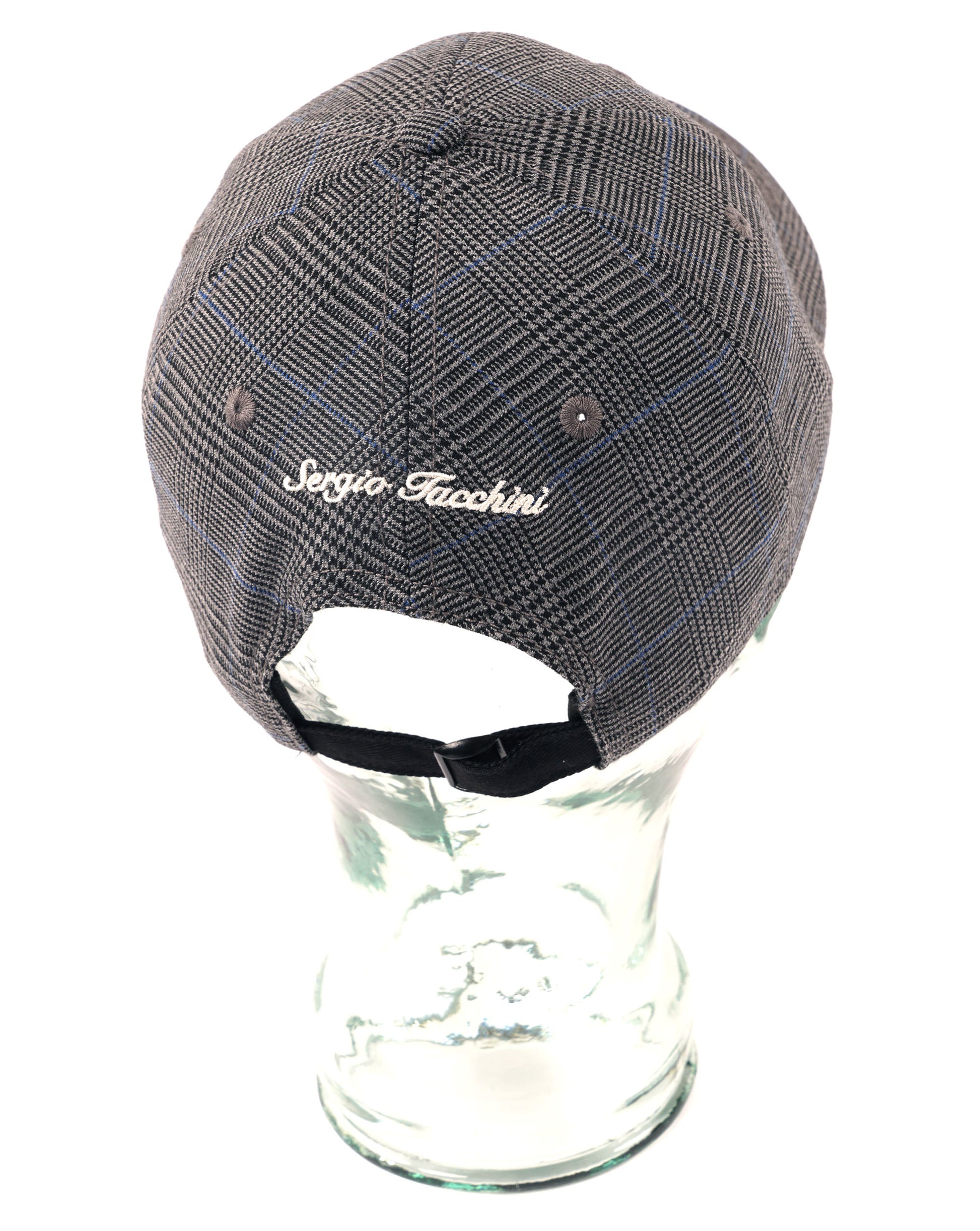 Sergio Tacchini Wessler Check Cap Charcoal Grey/Black