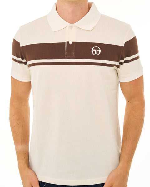 Sergio Tacchini Young Line Polo Shirt Gardenia/Brown