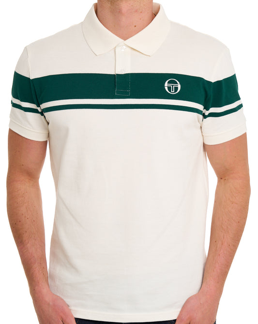 Sergio Tacchini Sergio Tacchini Young Line Poloshirt Gardenia/Grün
