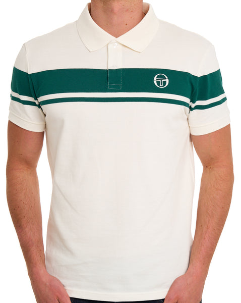 Sergio Tacchini Young Line Poloshirt Gardenia/Grün