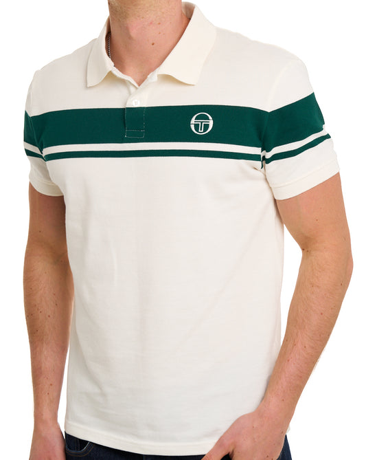 Sergio Tacchini Sergio Tacchini Young Line Poloshirt Gardenia/Grün