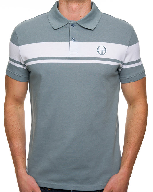 Sergio Tacchini Sergio Tacchini Young Line Poloshirt Blei/Weiß