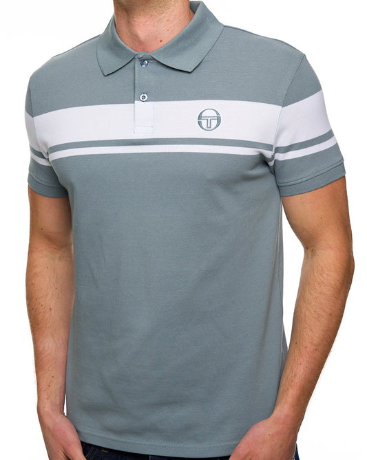 Sergio Tacchini Sergio Tacchini Young Line Poloshirt Blei/Weiß