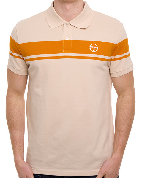 Sergio Tacchini Young Line Polo Shirt Sandshell/Orange