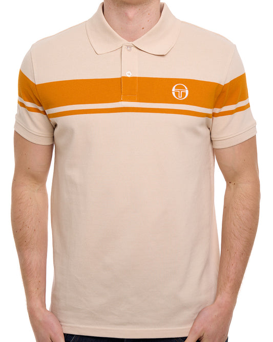 Sergio Tacchini Sergio Tacchini Young Line Poloshirt Sandshell/Orange