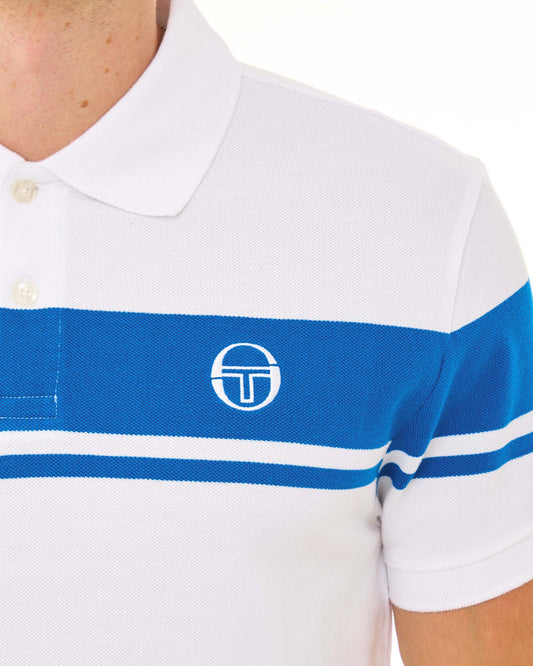Sergio Tacchini Sergio Tacchini Young Line Polo Shirt White/Blue