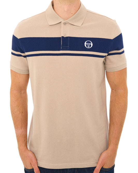 Sergio Tacchini Sergio Tacchini Young Line Poloshirt Stein/Marineblau