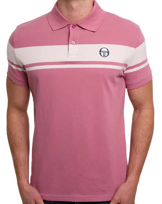 Sergio Tacchini Sergio Tacchini Young Line Poloshirt in der Farbe Fingerhutrosa/Gardenia