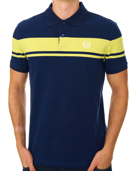 Sergio Tacchini Young Line Polo Shirt Navy Blue/Green