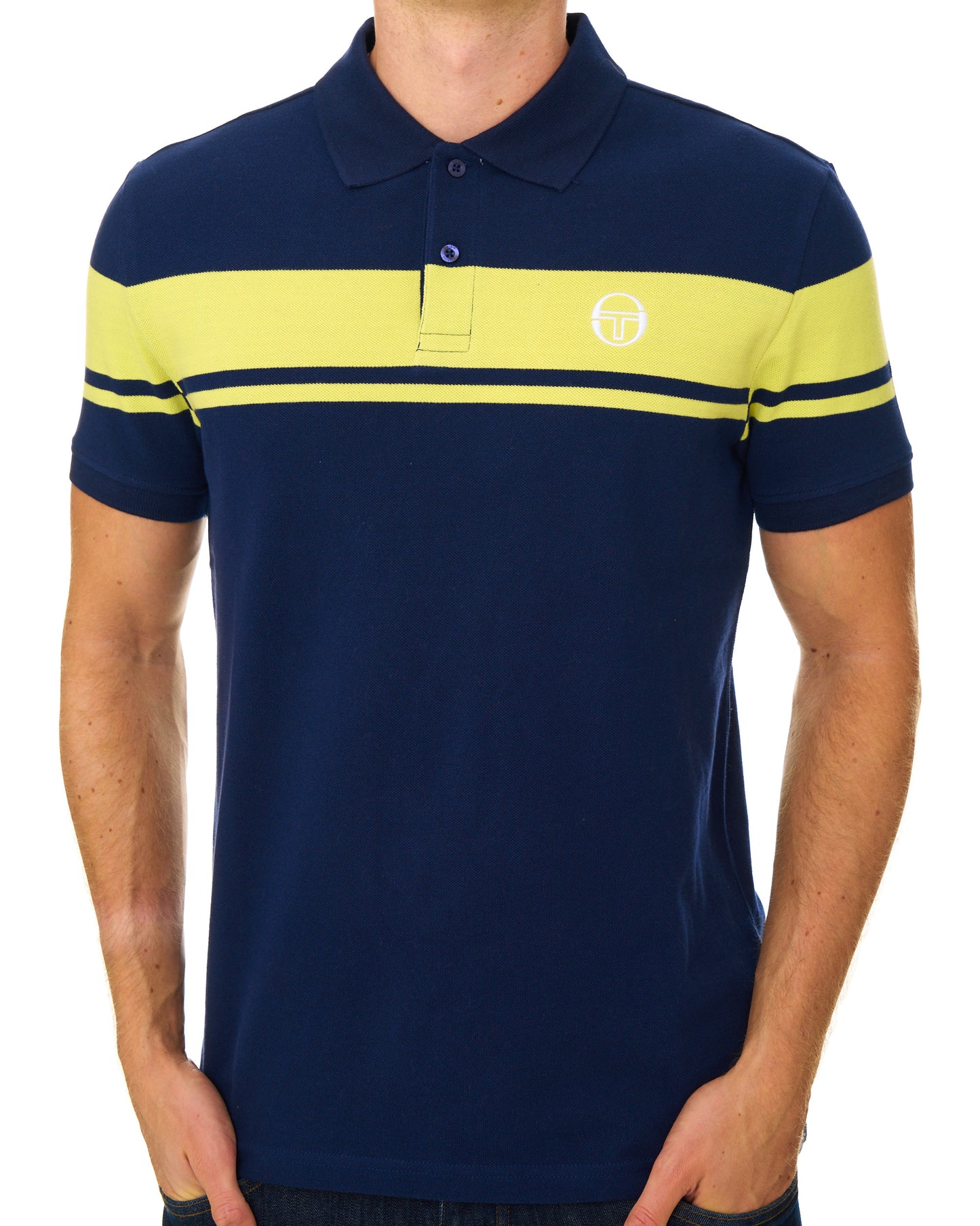Sergio Tacchini Young Line Polo Shirt Navy Blue/Green